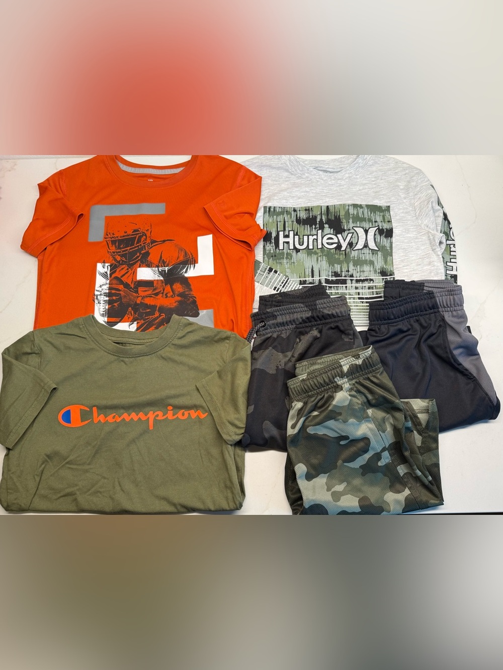 Boys Size Medium Clothing Lot Champion Hurley Old Navy All in Motion